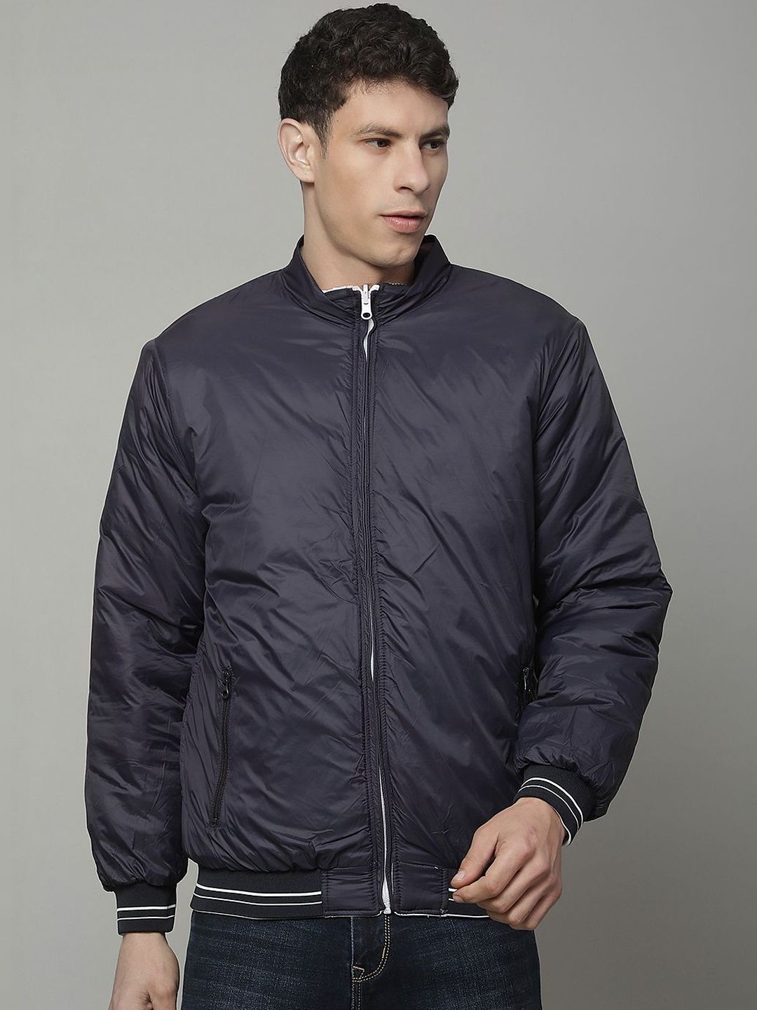 Cantabil Men Reversible Puffer Jacket