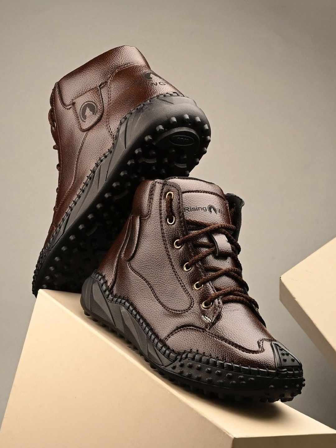 Rising Wolf Rising Wolf Men Round Toe Mid-Top Ankle Regular Boots
