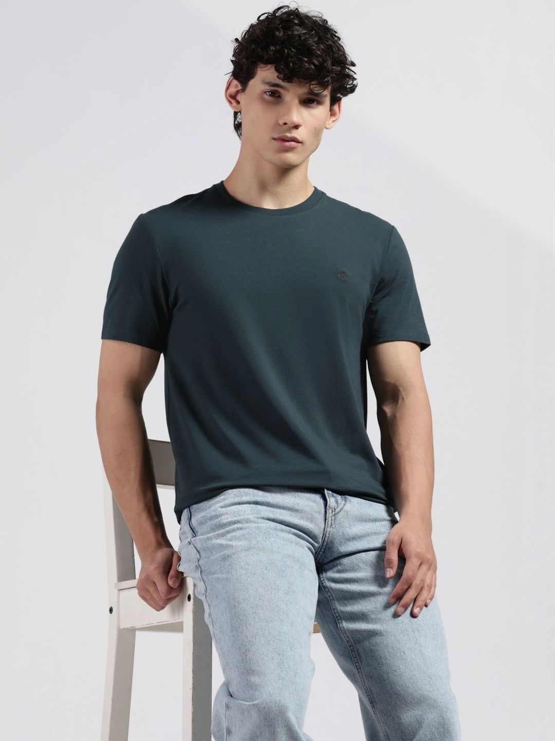 Calvin Klein Jeans Calvin Klein Jeans Men Brand Logo Slim Fit T-shirt