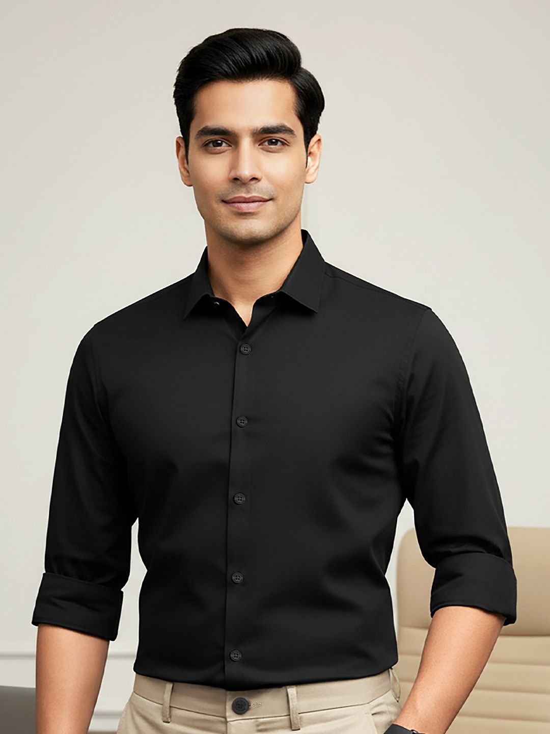 Beyoung Opaque Casual Cotton Shirt