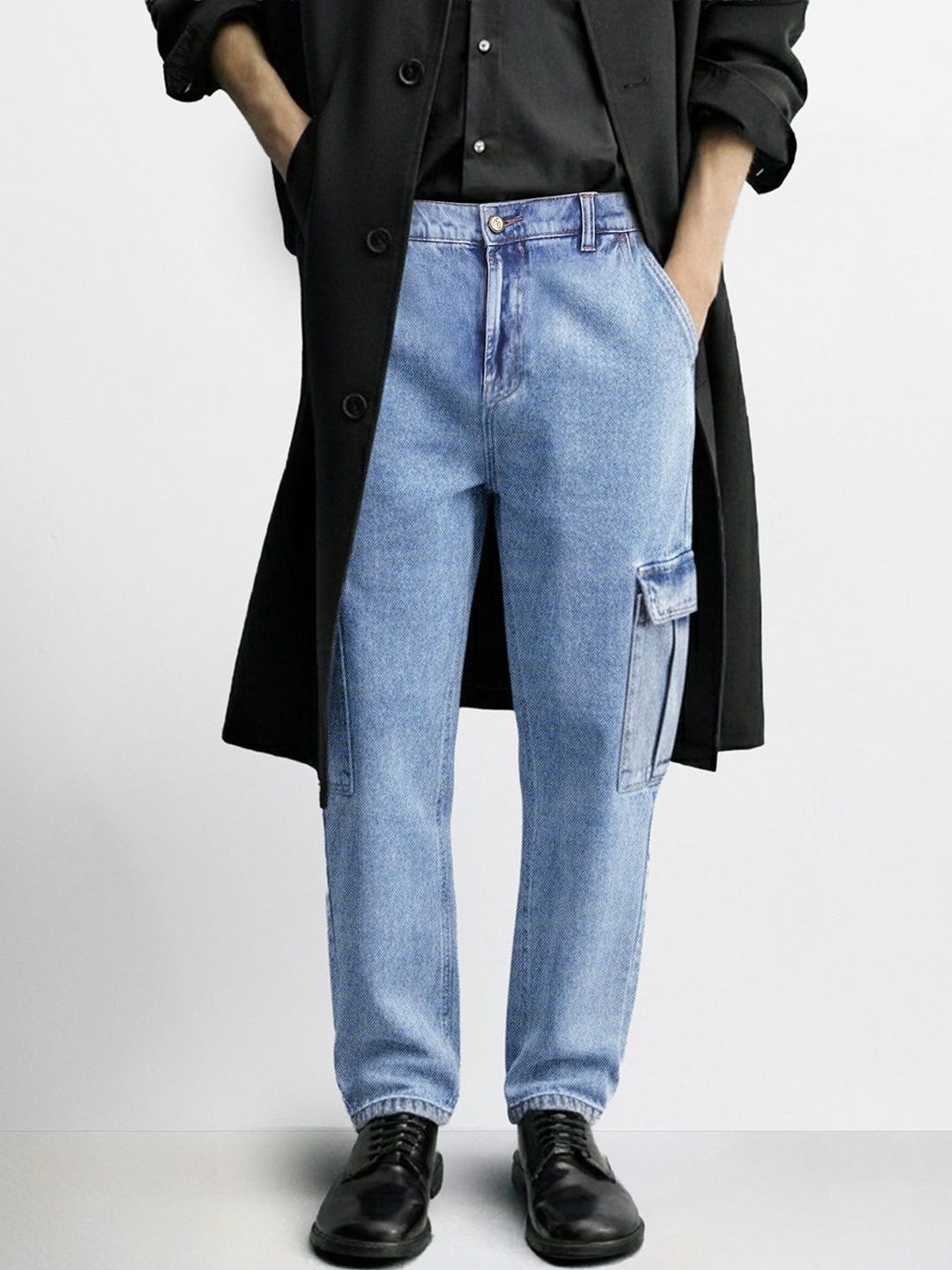 The Indian Garage Co Men Relaxed Fit Mid-Rise Light Fade Jeans
