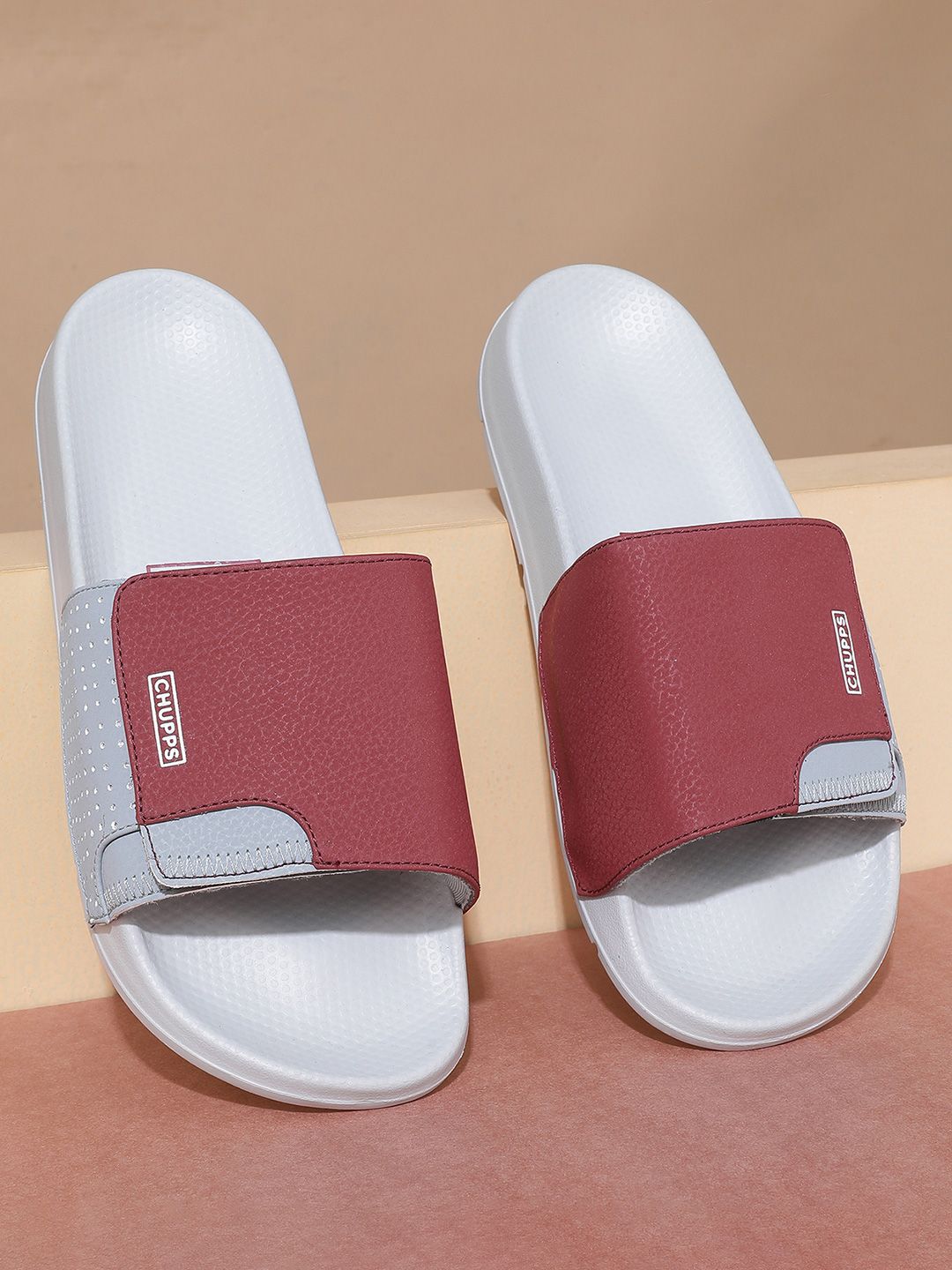 CHUPPS Men Velcro ErgoX Plus Comfort Slider -Recycled Materials