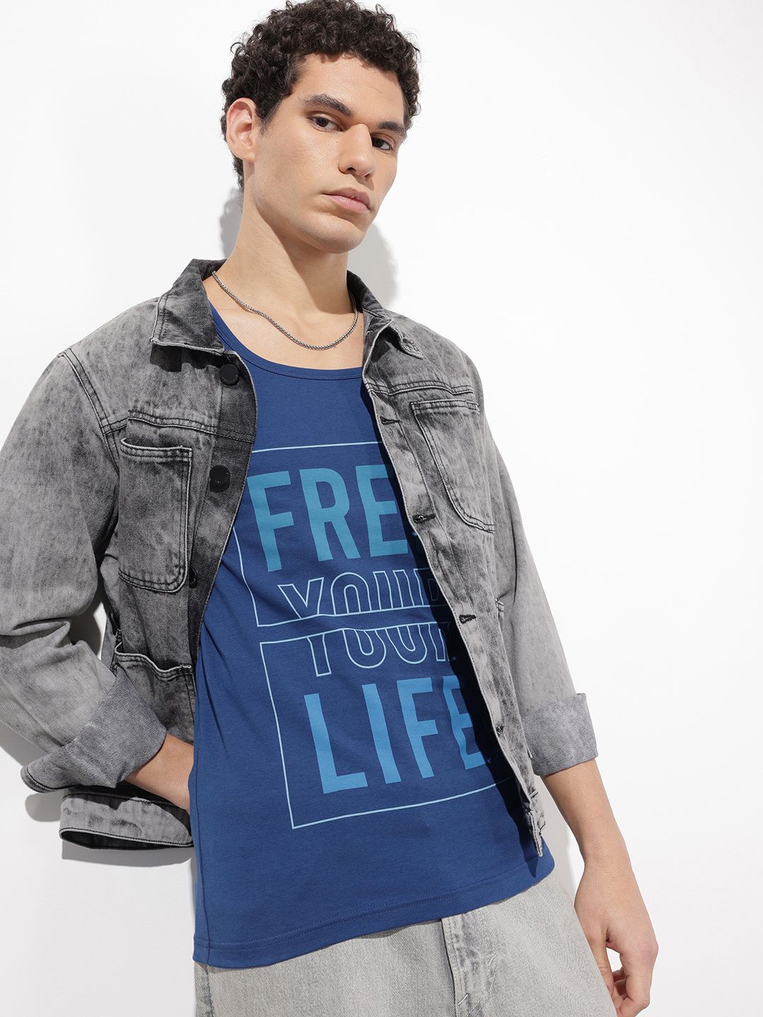 The Roadster Life Co. Typography Printed Scoop Neck Innerwear Vest