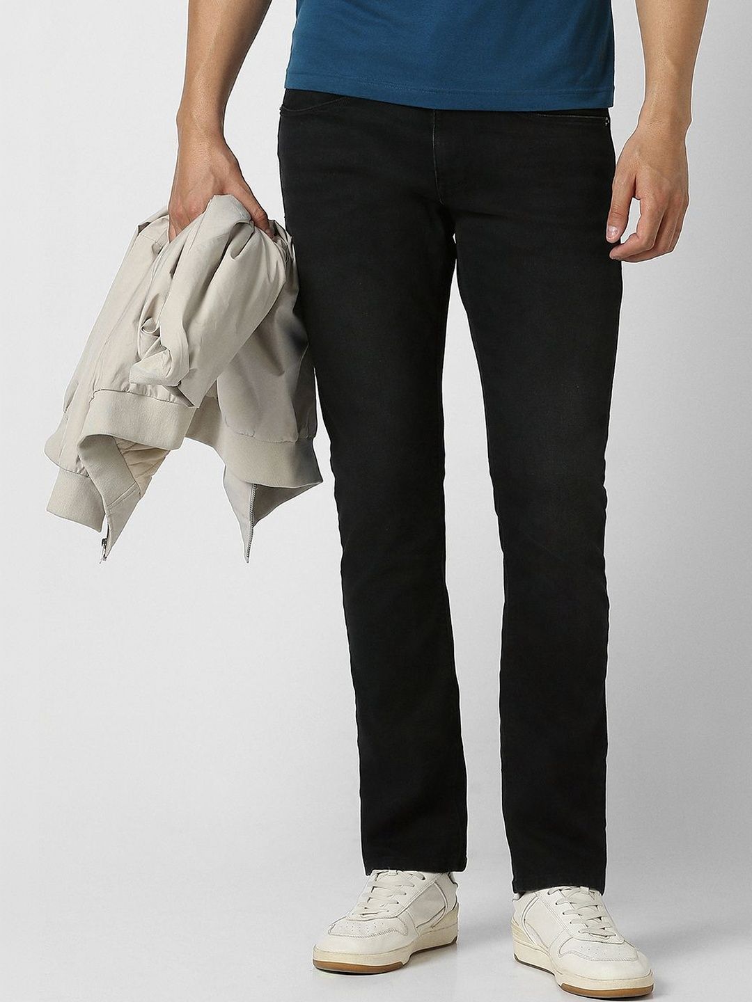 Peter England Casuals Men Regular Fit Mid-Rise Stretchable Jeans