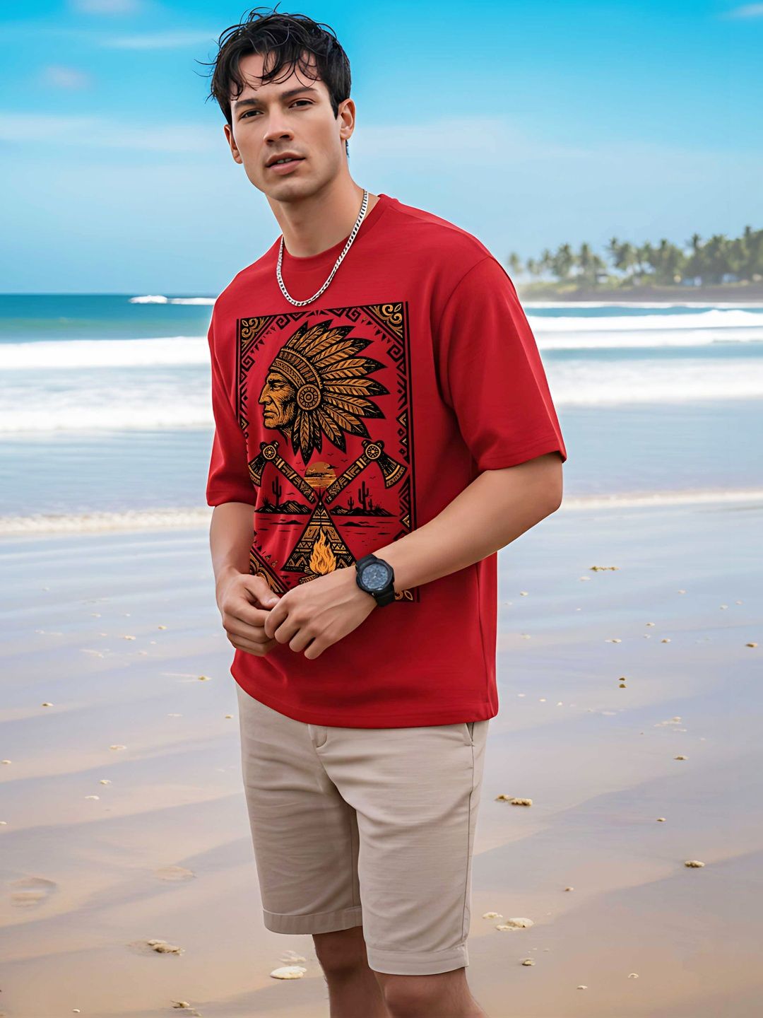 Moda Rapido Men Printed T-shirt