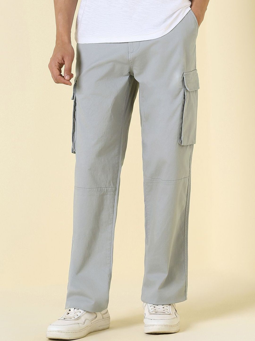 Men Loose Fit Cargos Trousers Allen Solly Men Loose Fit Cargos Trousers