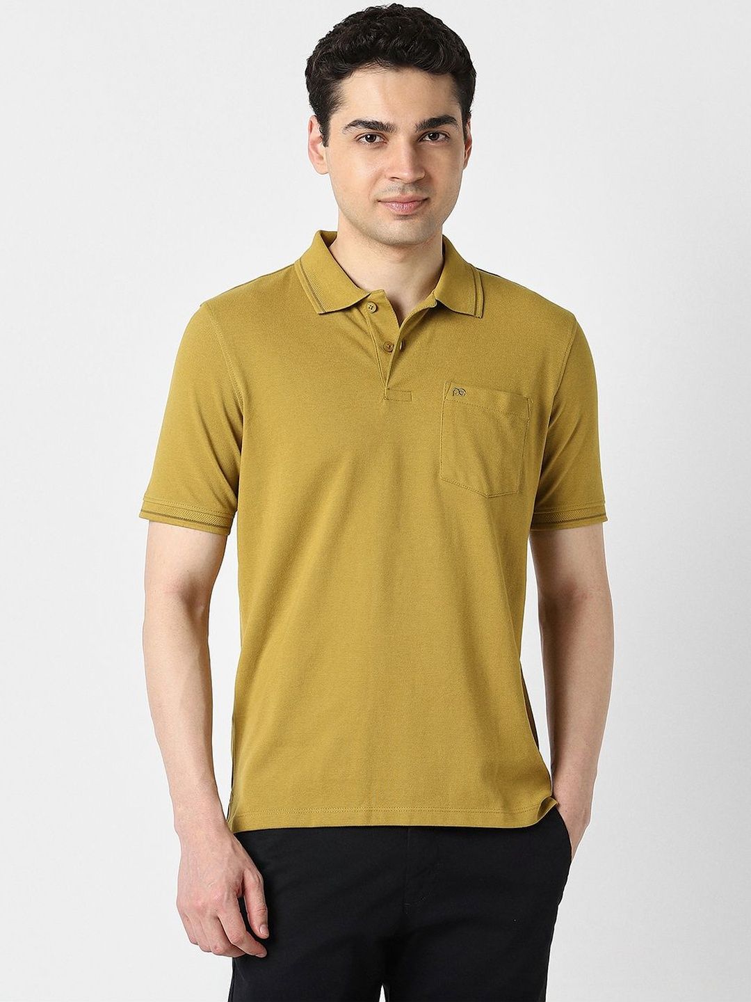 Peter England Men Polo Collar Pockets T-shirt