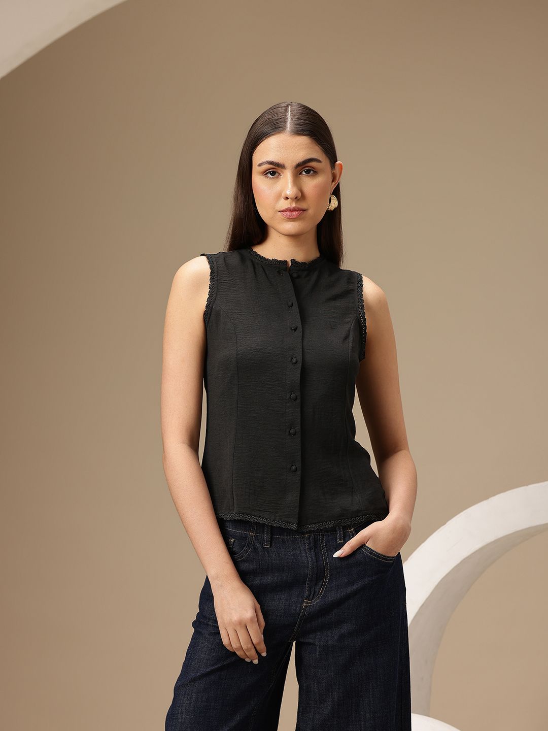 【yo BIOTOP】lace sleeveless top 3 x Women Lace Tank Tops Sleeveless Lace Strappy Tank Tops Y2K