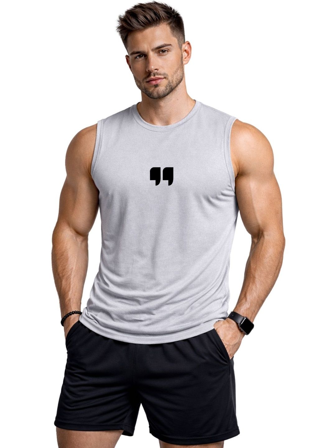 3Colors Printed  Dri-FIT Sleeveless Innerwear Vests