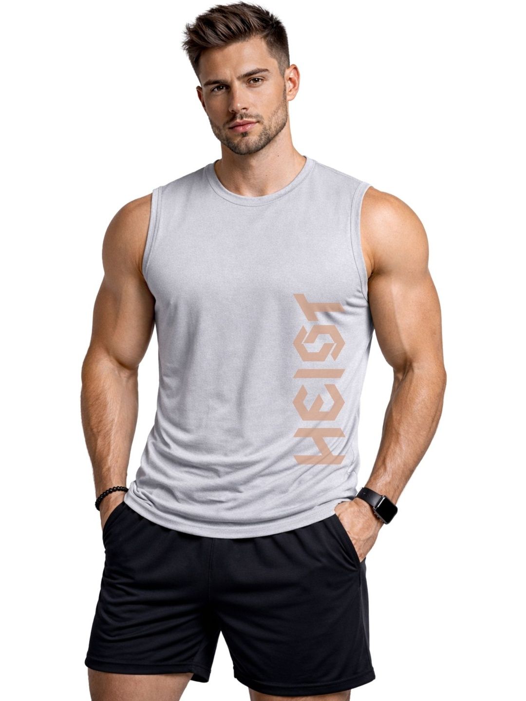 3Colors Printed  Dri-FIT Sleeveless Innerwear Vests