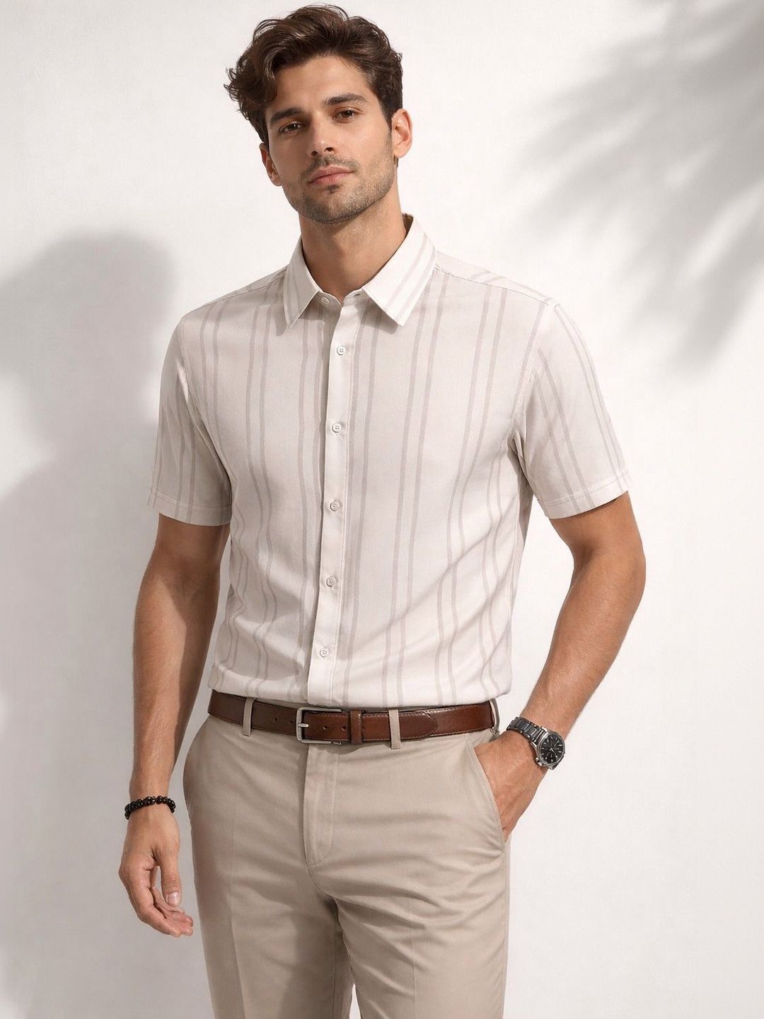 Parcel Yard Men Premium Striped Casual Shirt