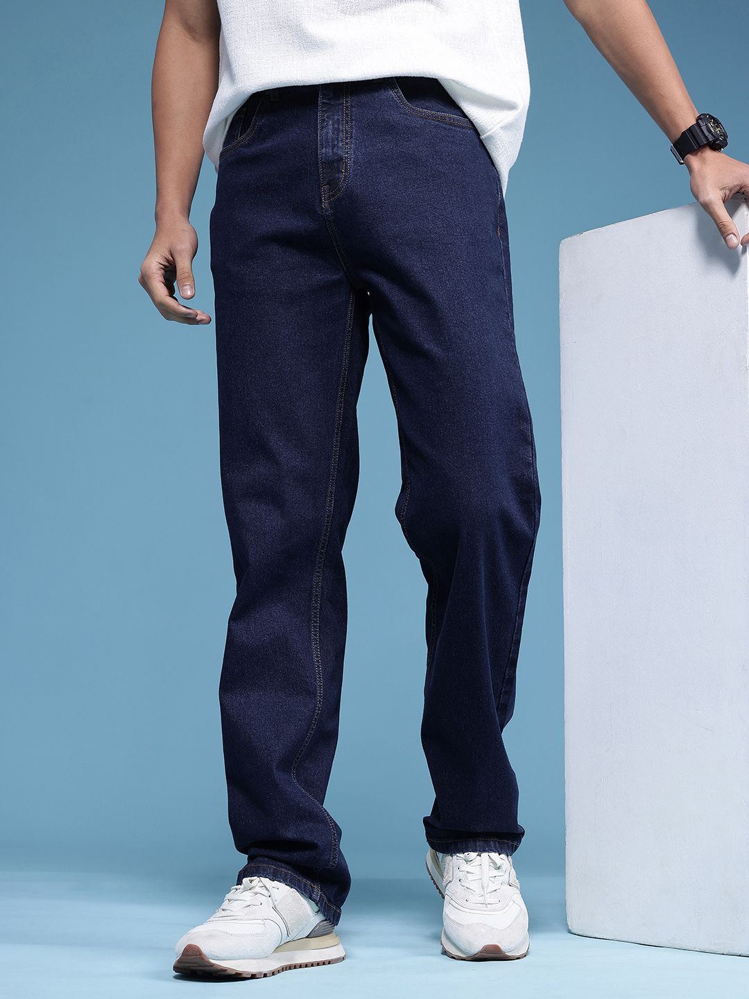 HERE&NOW Men Relaxed Fit Stretchable Jeans