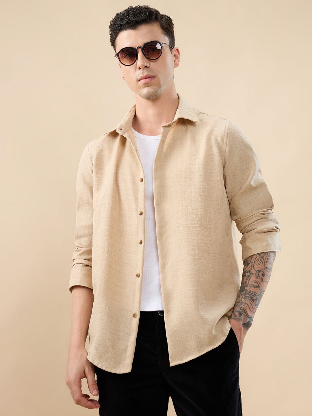 THE SHIRT CODE Men Premium Casual Shirt