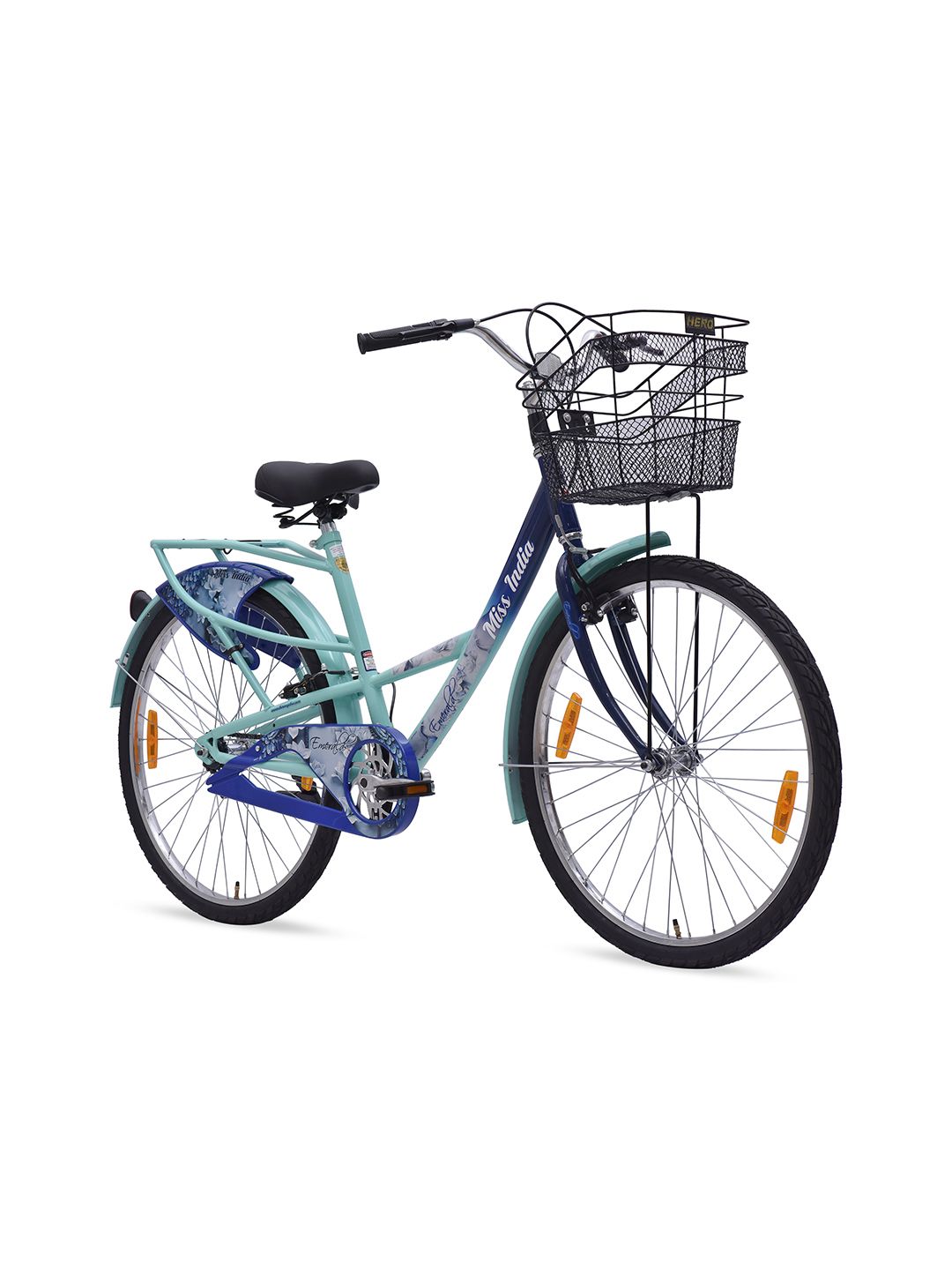 Hero Hero Emerald Single Speed 26T Rigid Suspension Steel Blue Women Cycle