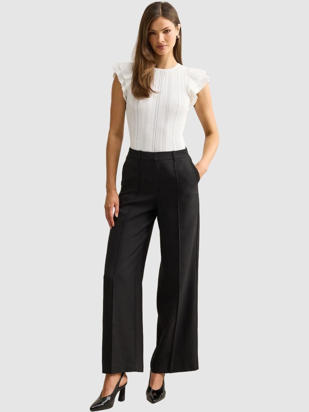 Flutter Sleeve Ruffles Top
