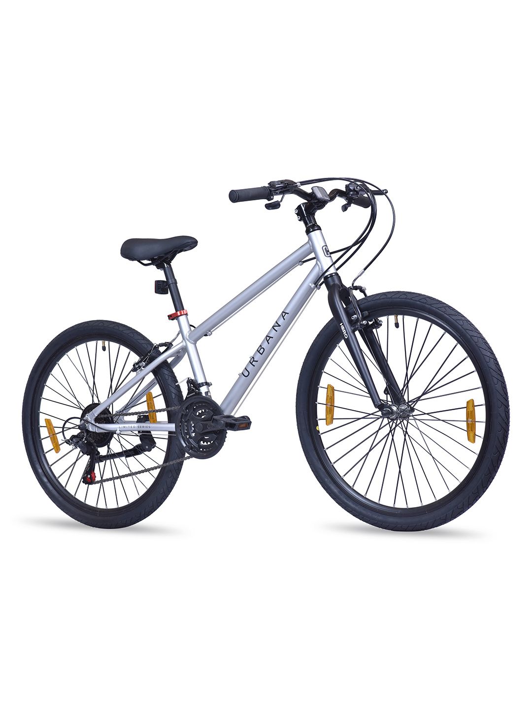 Hero Hero Urbana Aero 21 Speed 26T Rigid Suspension Aluminium Alloy Silver Mountain Cycle