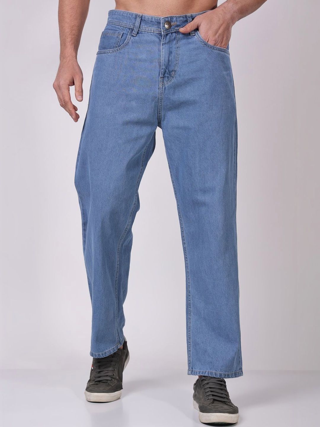 PRJ IN STYLE Men Straight Fit Mid-Rise Jeans