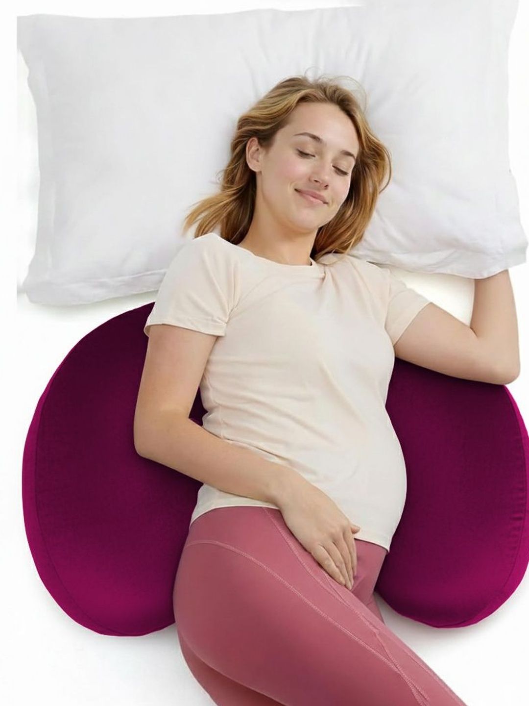 DADDY COOL Multicoloured Set of 2 Faux Velvet Lightweight Maternity Pillow