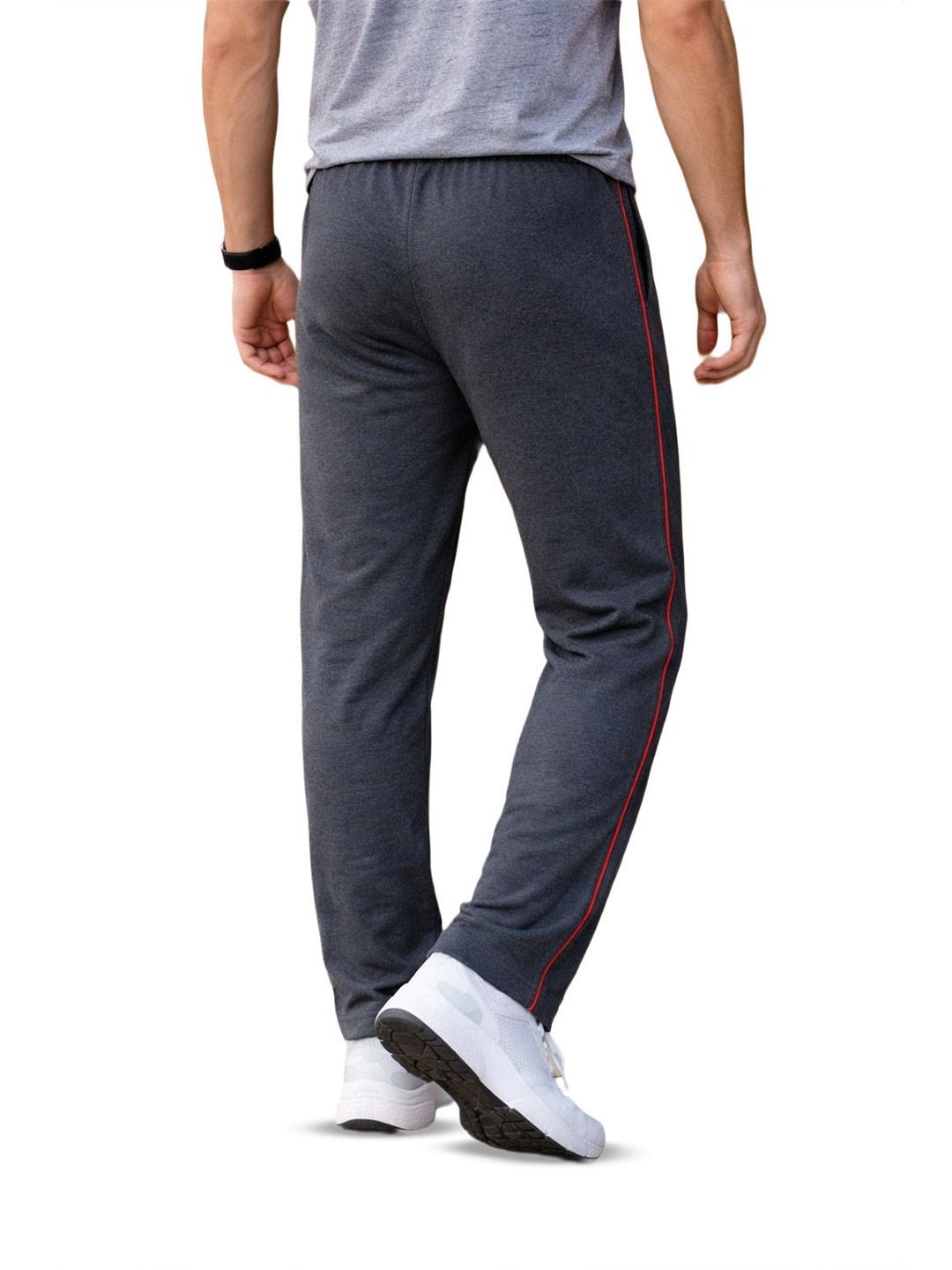 Buy Diwazzo Men Pack Of 2 Striped Cotton Track Pants - Track Pants