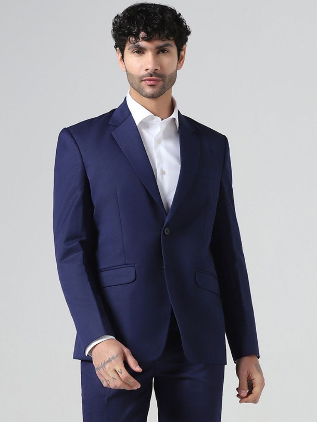 TAHVO Notched Lapel Single-Breasted Formal Blazers