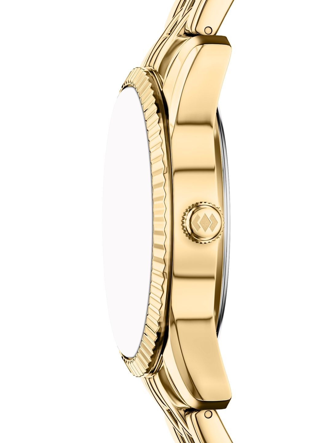 Embellished Dial & Stainless Steel Bracelet Style Straps Analogue Watch ES5460