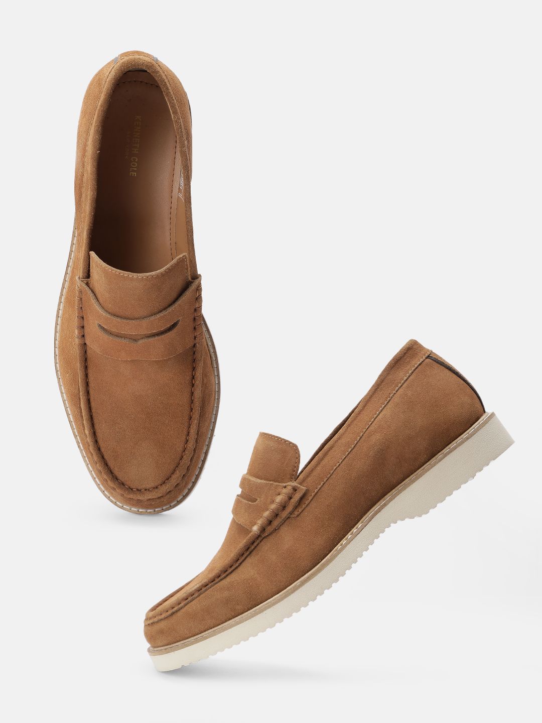 Buy Kenneth Cole Men Suede Penny Loafers - Casual Shoes for Men