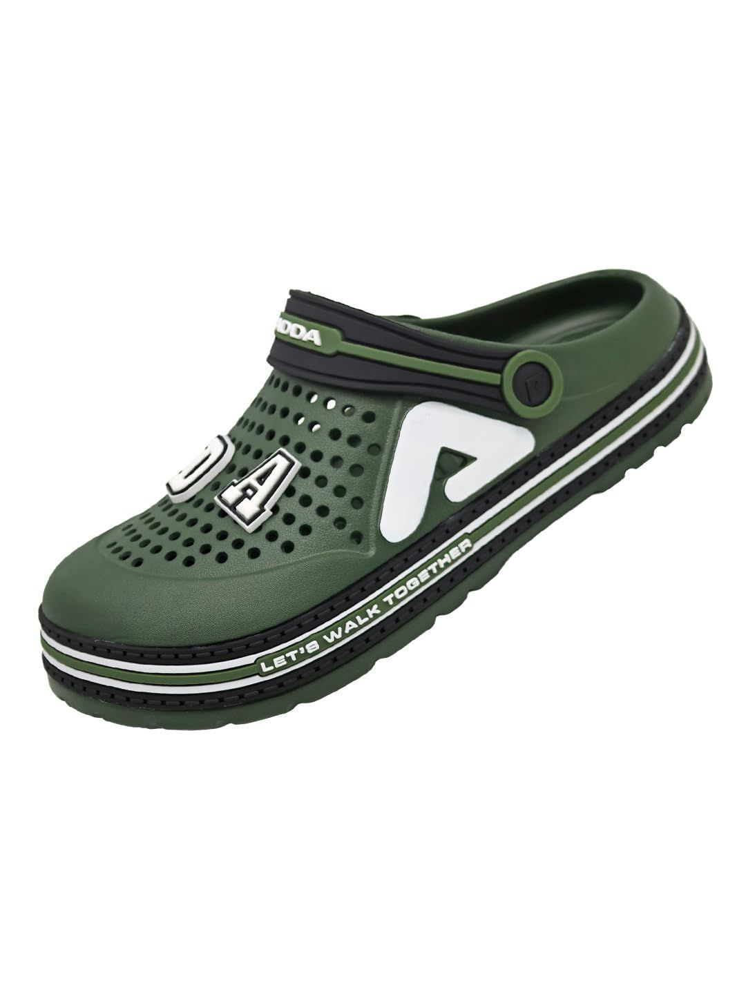 Adda Men Printed Rubber Clogs