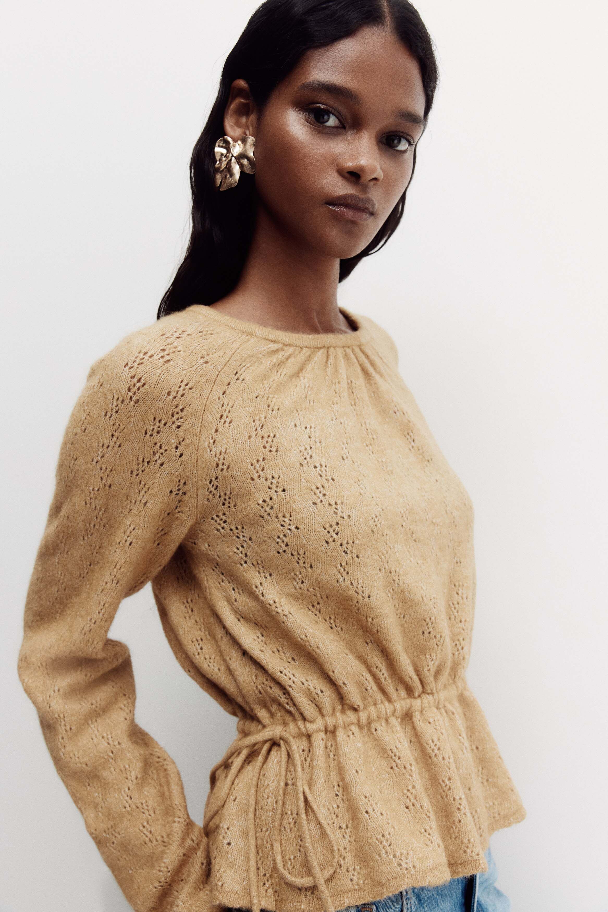 カットソー(長袖/七分) willfully rib combination bolero tops Amazon.in: Bolero Top