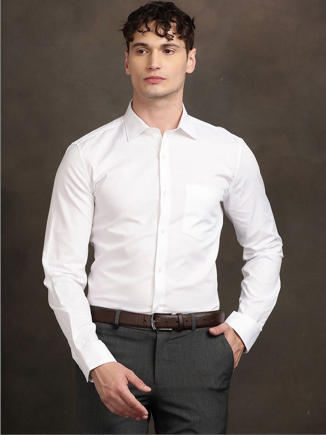 Turtle Men Standard Slim Fit Formal Shirt