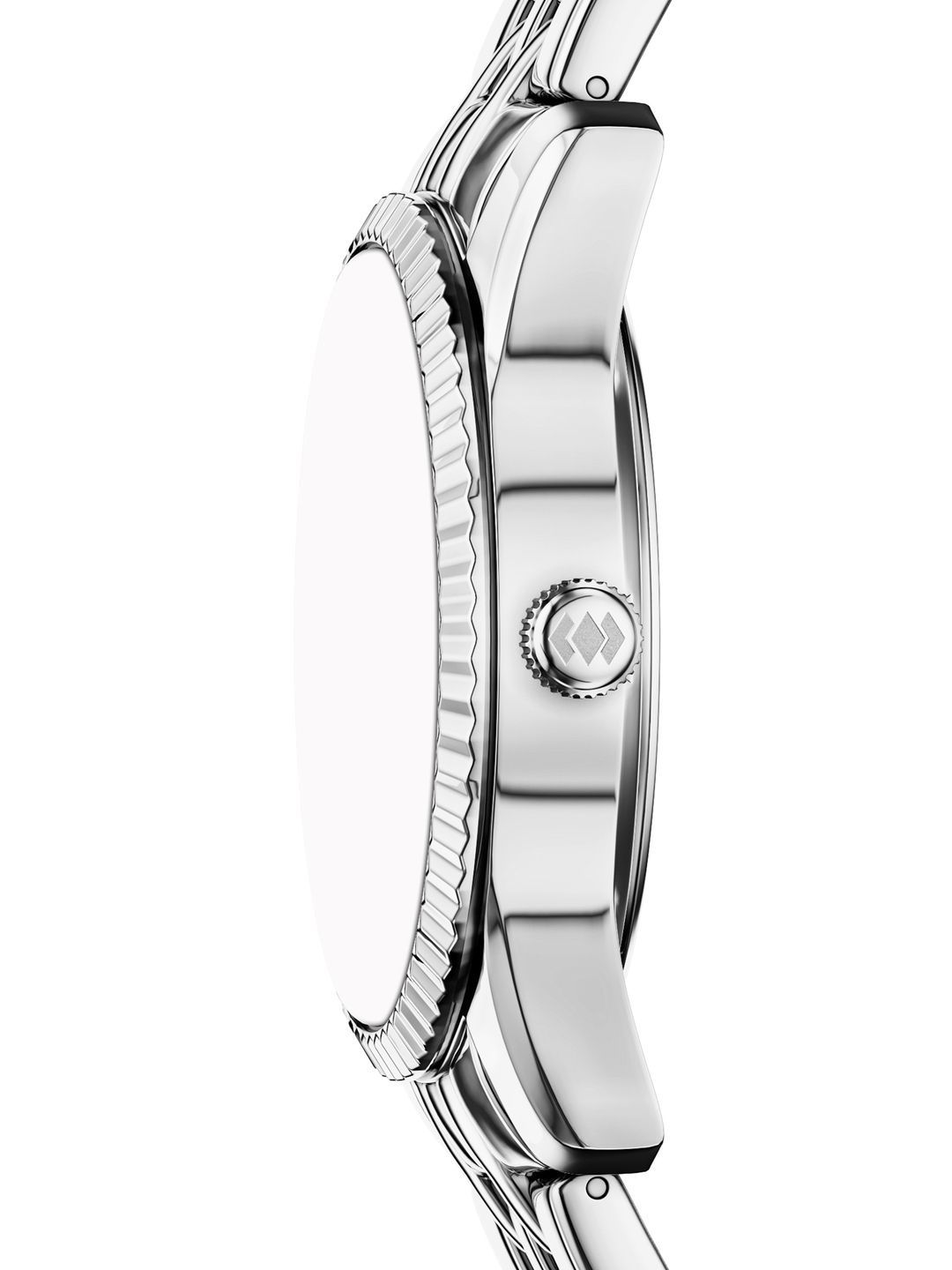 Embellished Dial & Stainless Steel Bracelet Style Straps Analogue Watch ES5457