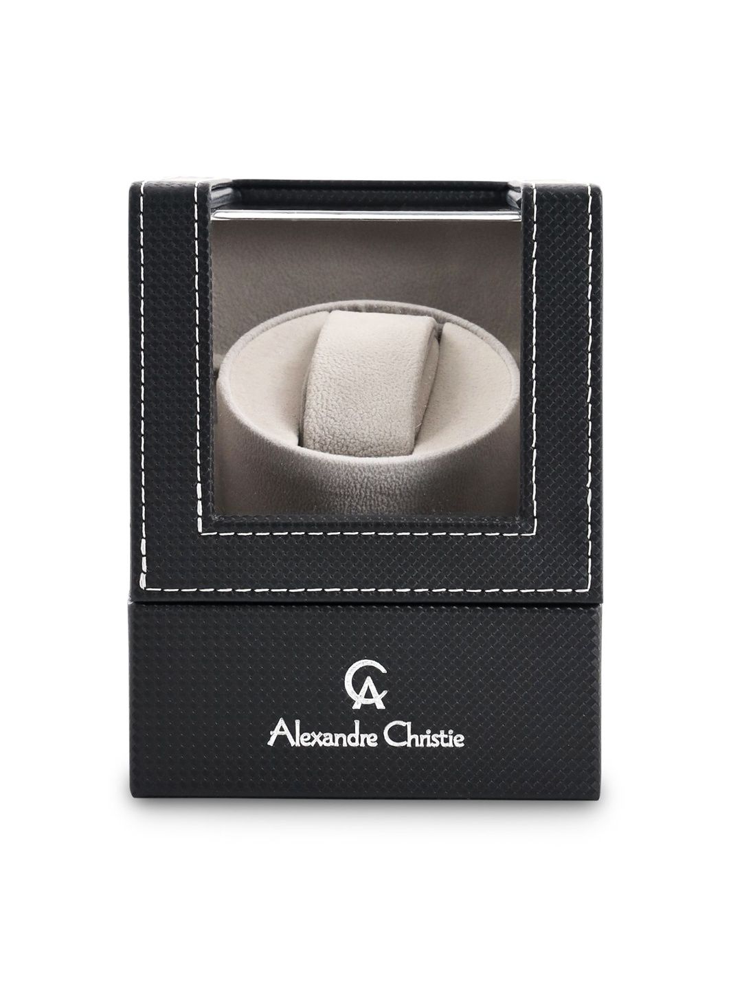 Alexandre Christie Alexandre Christie Black Automatic Watch Organiser Winder