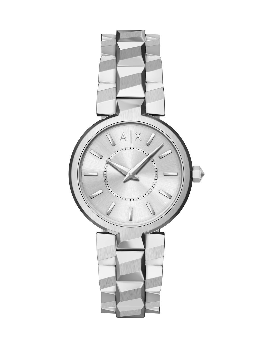 Women Watches Armani Exchange Women Brass Dial & Stainless Steel Straps Analogue Watch AX4405