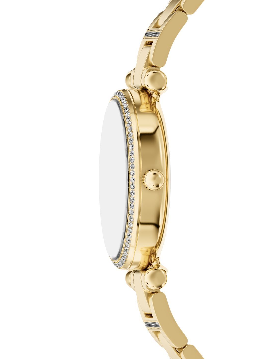 Dial & Stainless Steel Bracelet Style Straps Analogue Date Aperture Watch ES5465
