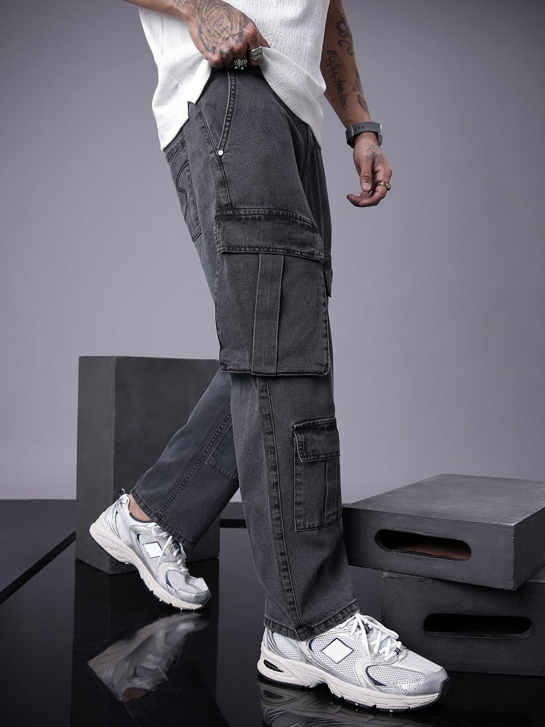 SOKO STREET Men Regular Fit Light Fade Pure Cotton Jeans