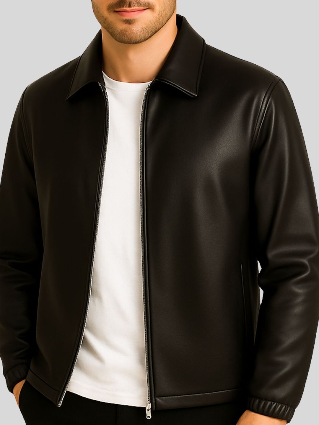Buy Raxedo Men Leather Lightweight Leather Jacket - Jackets for