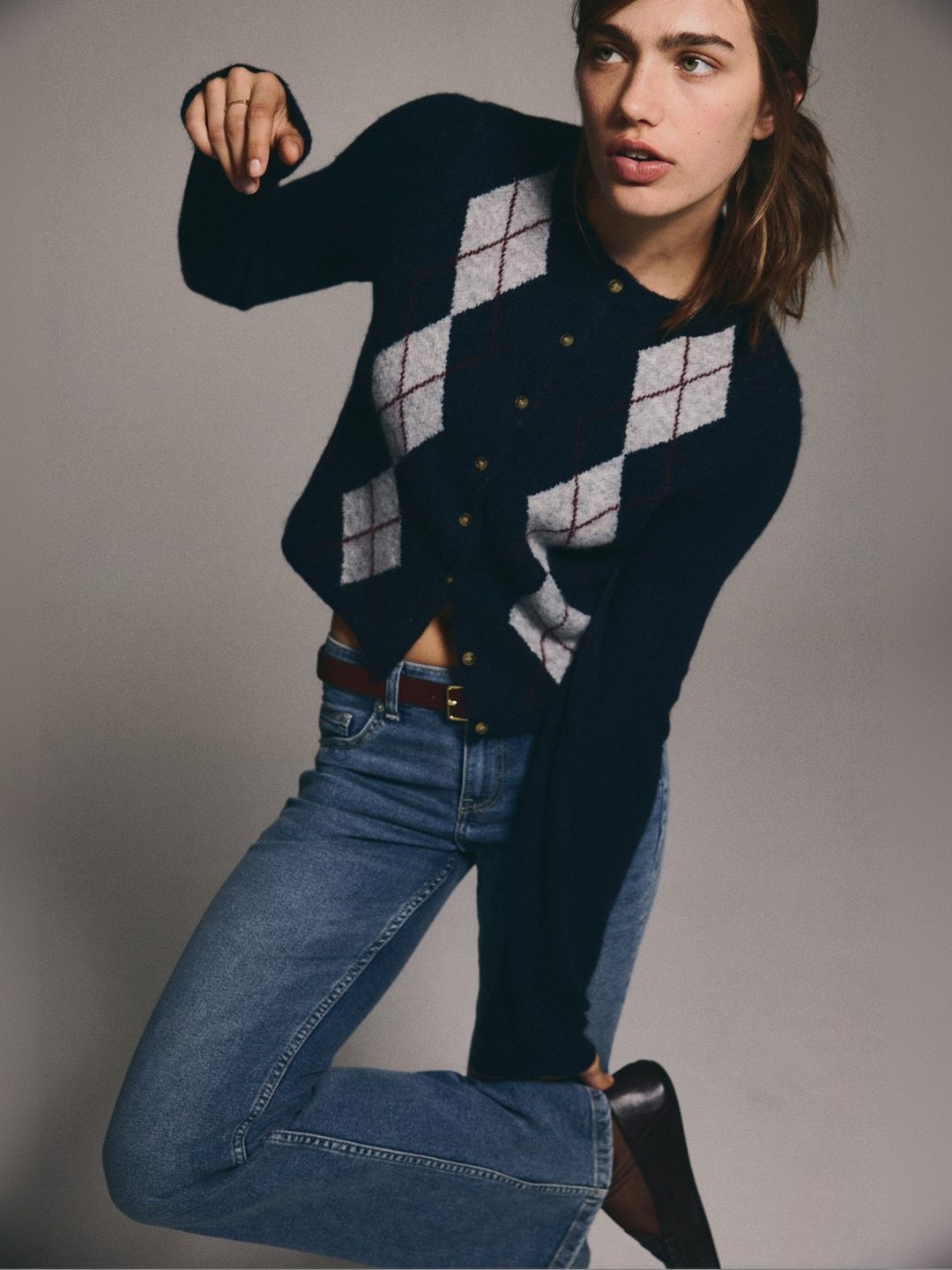 H&M Women Flared Low Jeans