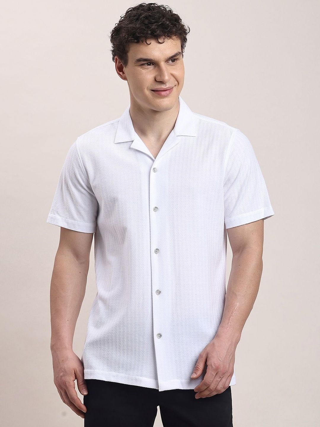 Turtle Men Relaxed Slim Fit Casual Shirt