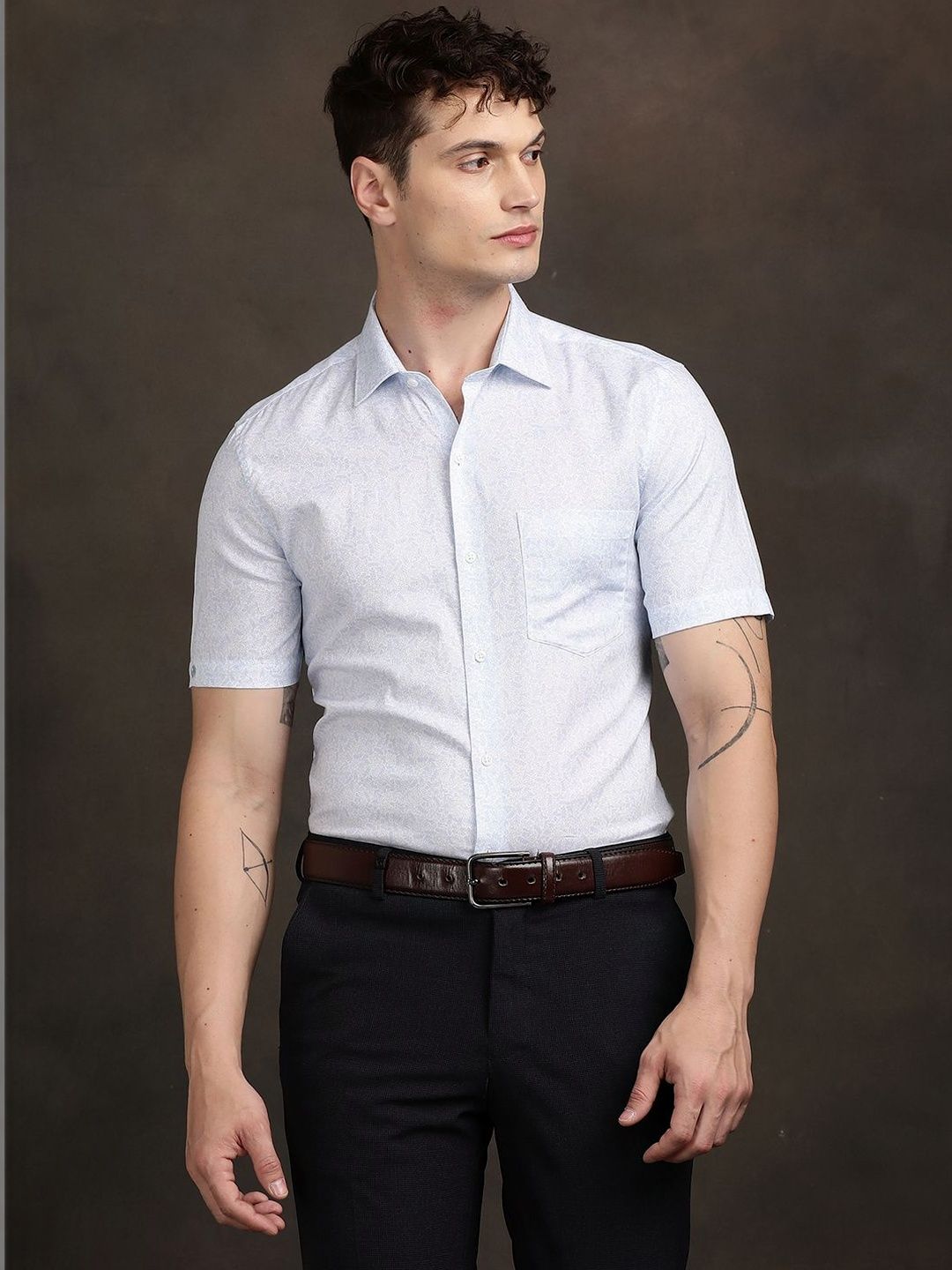 Turtle Men Standard Printed Semiformal Shirt