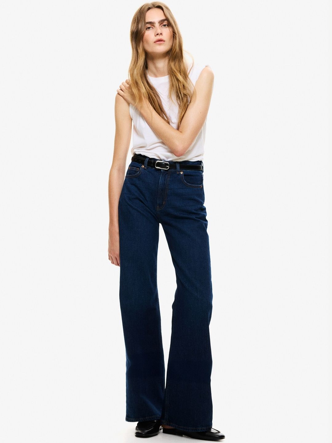 H&M Wide High Jeans