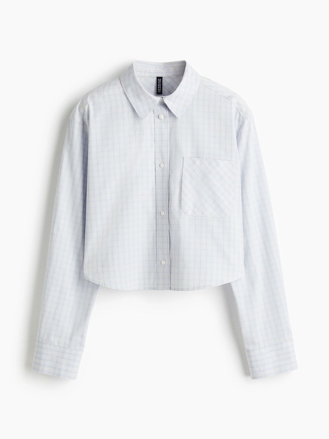 H&M Cropped Pure Cotton Shirt deal from myntra H&M Cropped Pure Cotton Shirt deal from myntra