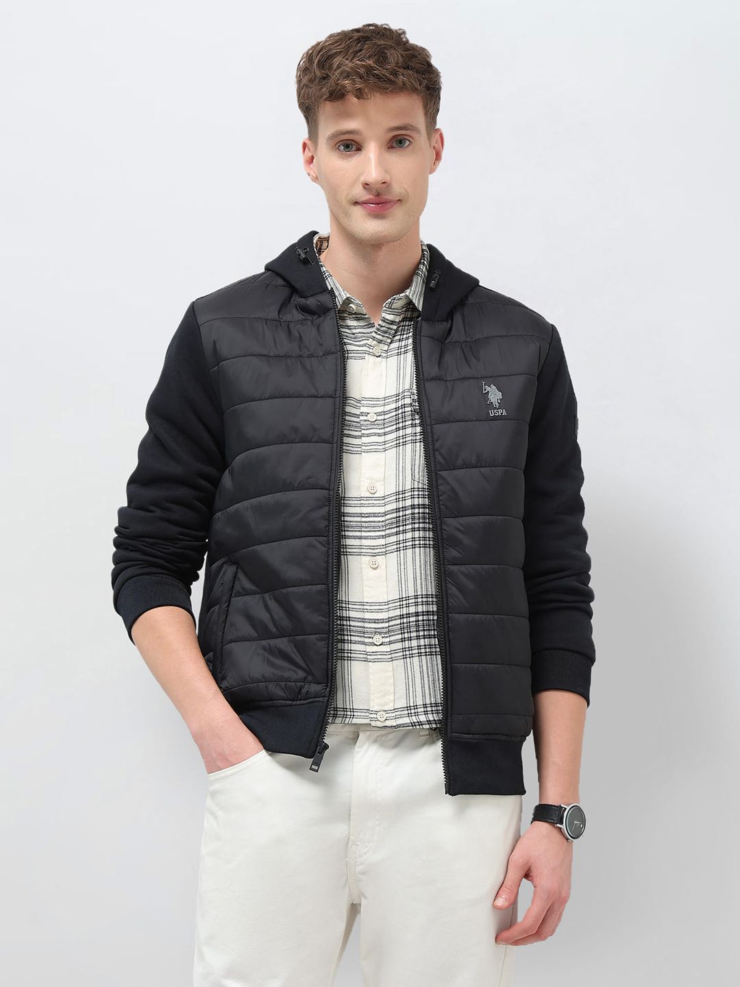 U.S. Polo Assn. Denim Co. Hooded Padded Jacket