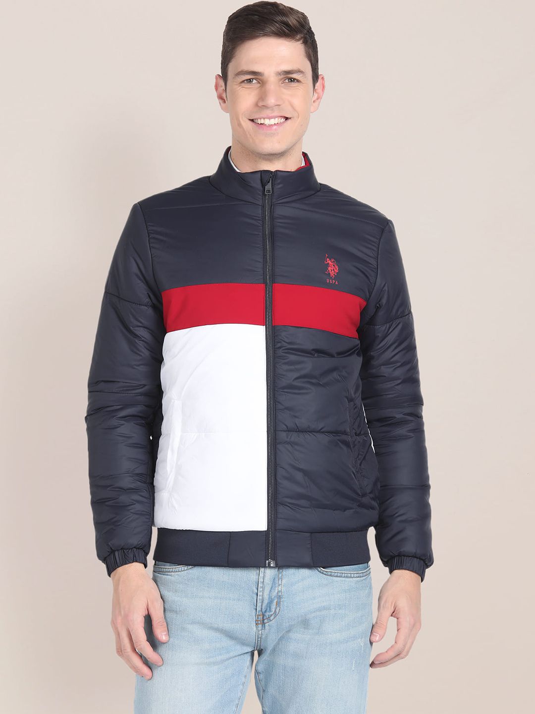 U.S. Polo Assn. Colourblocked Bomber Jacket