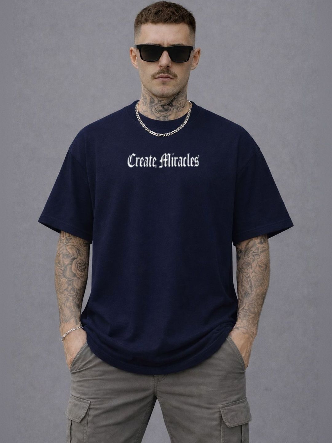 Para Hills Men Typography Printed T-shirt