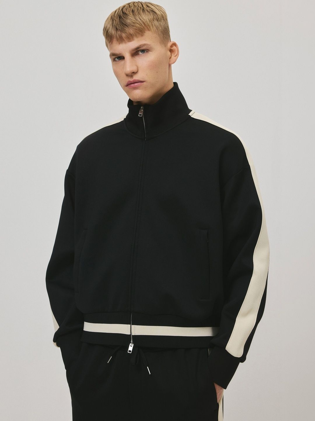 Buy H&M Loose Fit Track Jacket With Side Stripes - Jackets for Men