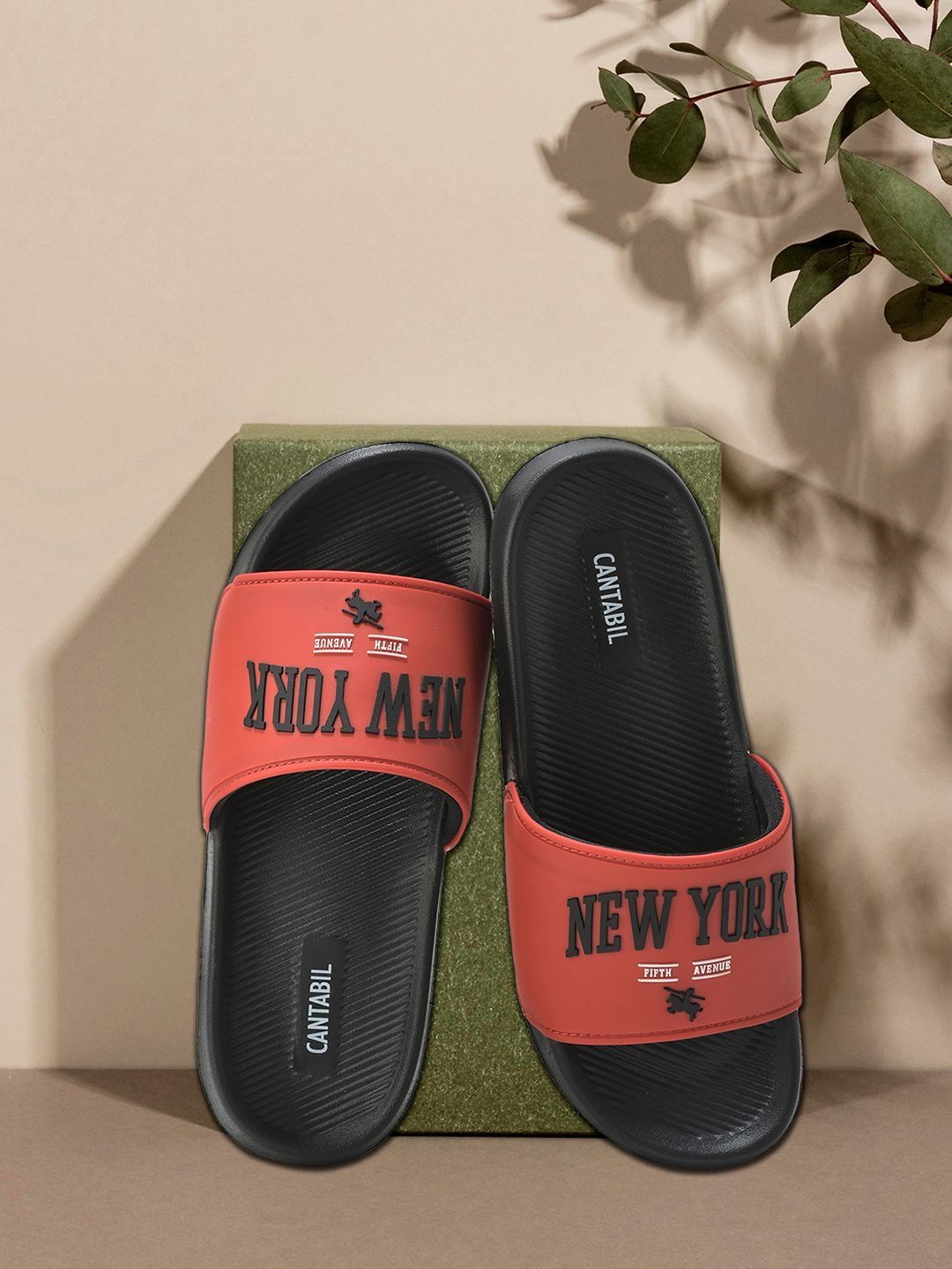 Cantabil Men Casual Slipper Lightweight & Comfortable with Cushioned Insole Flip Flops