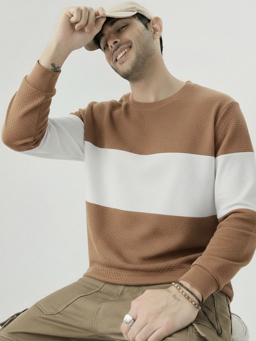 Mobox Mobox Men Colourblocked T-shirt