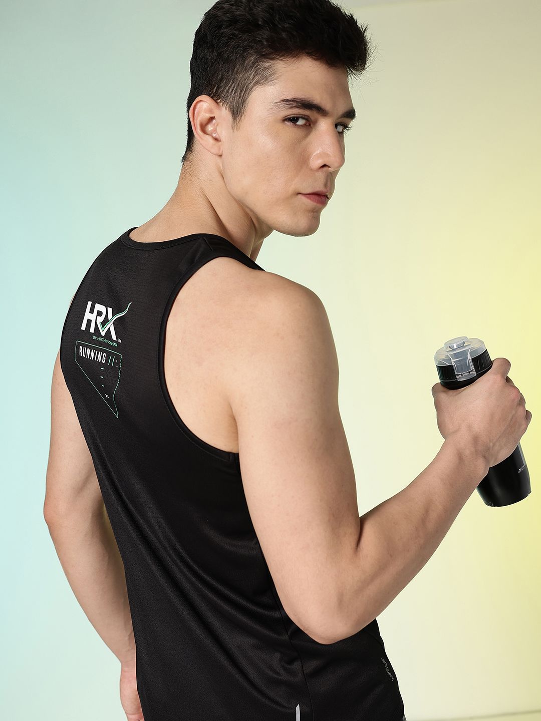 HRX by Hrithik Roshan Brand Logo Printed Rapid-Dry Running T-shirt