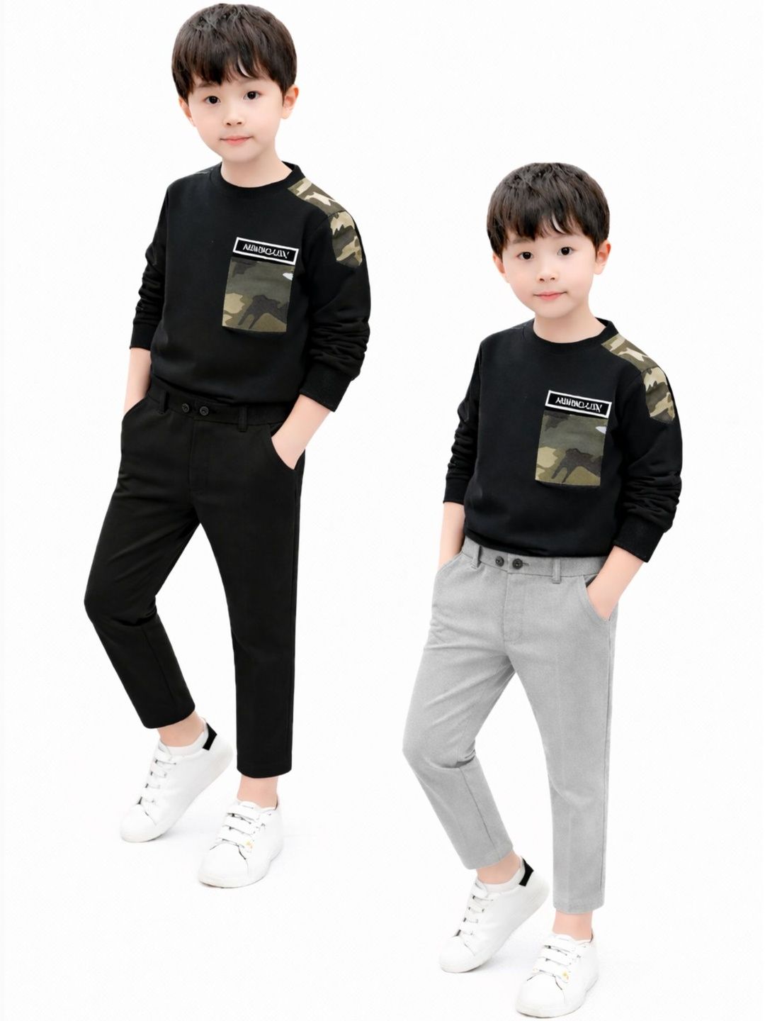 EZEE SLEEVES Boys Slim Fit Trousers