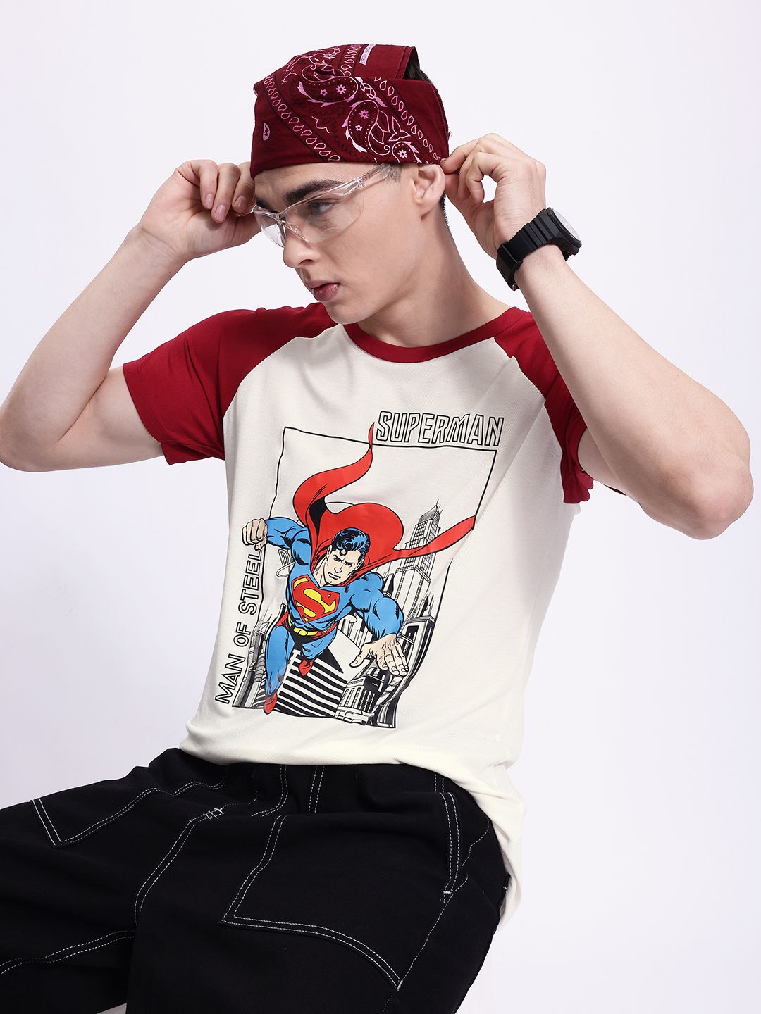 Kook N Keech Superman Printed T-shirt