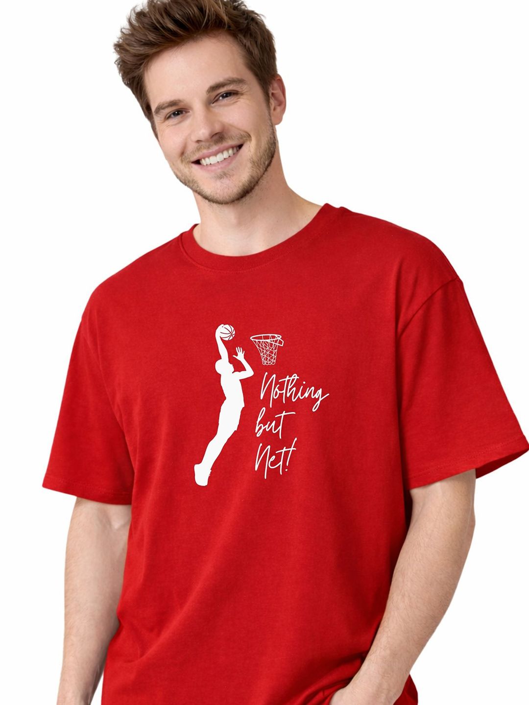 Texllo Men Printed Pure Cotton Dri-FIT T-shirt